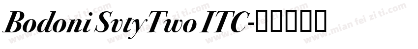 Bodoni SvtyTwo ITC字体转换